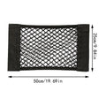 Car Trunk Mesh Organizer Universal Velcro Storage Pocket Vehicle Elastic Storage Bag Automotive Mesh Interior Accessories