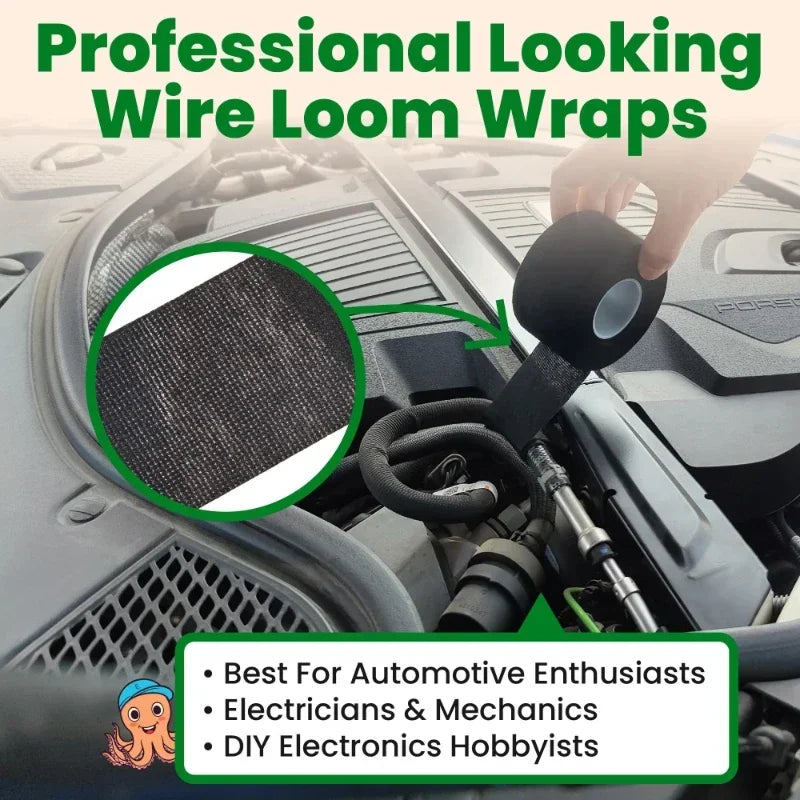 Electrical Insulating Tape Fabric Adhesive Tape Automotive Cloth Tape Sound Absorbing Tapes Heat Waterproof Resistance