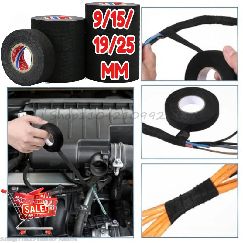 Electrical Insulating Tape Fabric Adhesive Tape Automotive Cloth Tape Sound Absorbing Tapes Heat Waterproof Resistance