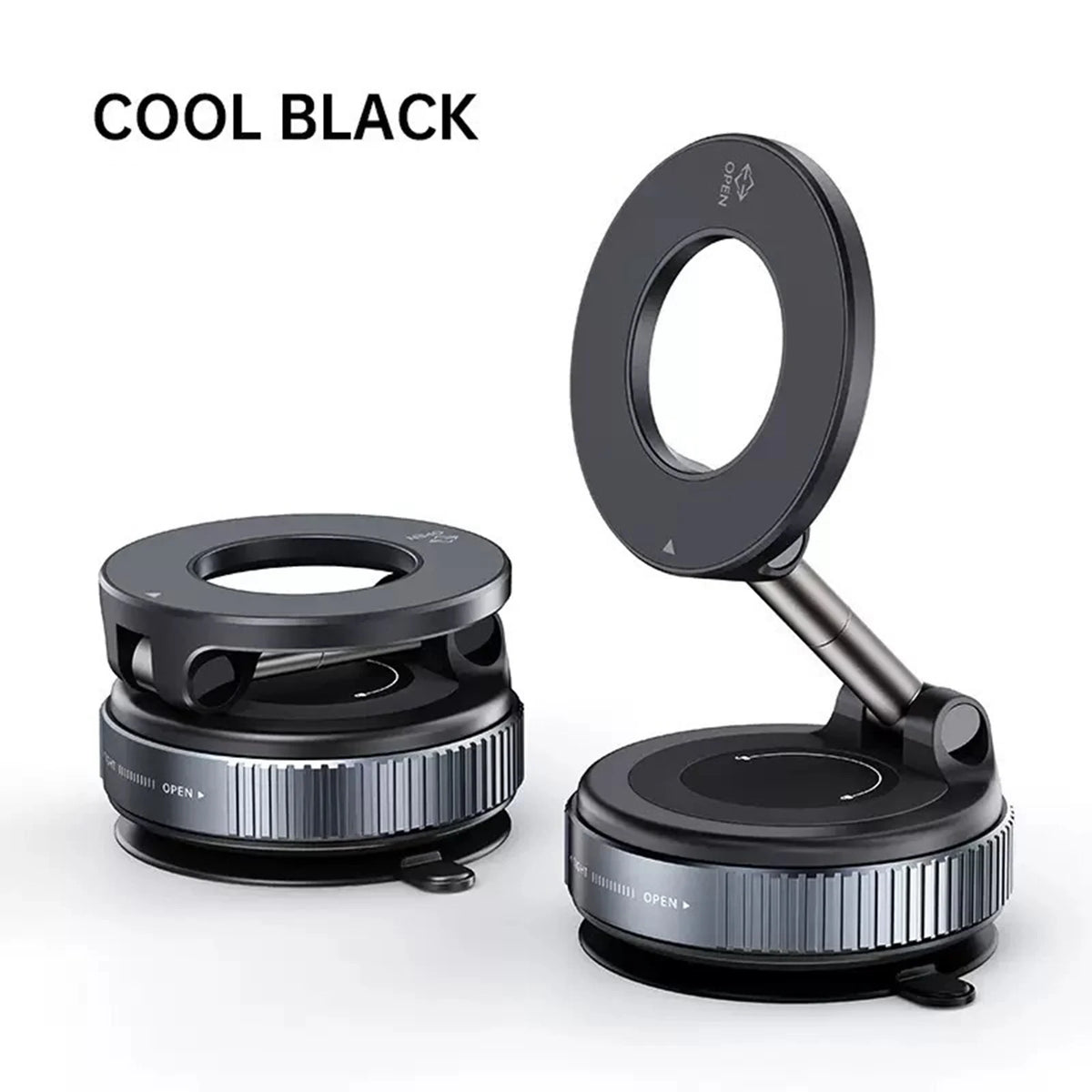 Vacuum adsorption magnetic car phone holder suction cup navigation rack bathroom multi-functional desktop and wall mount univers